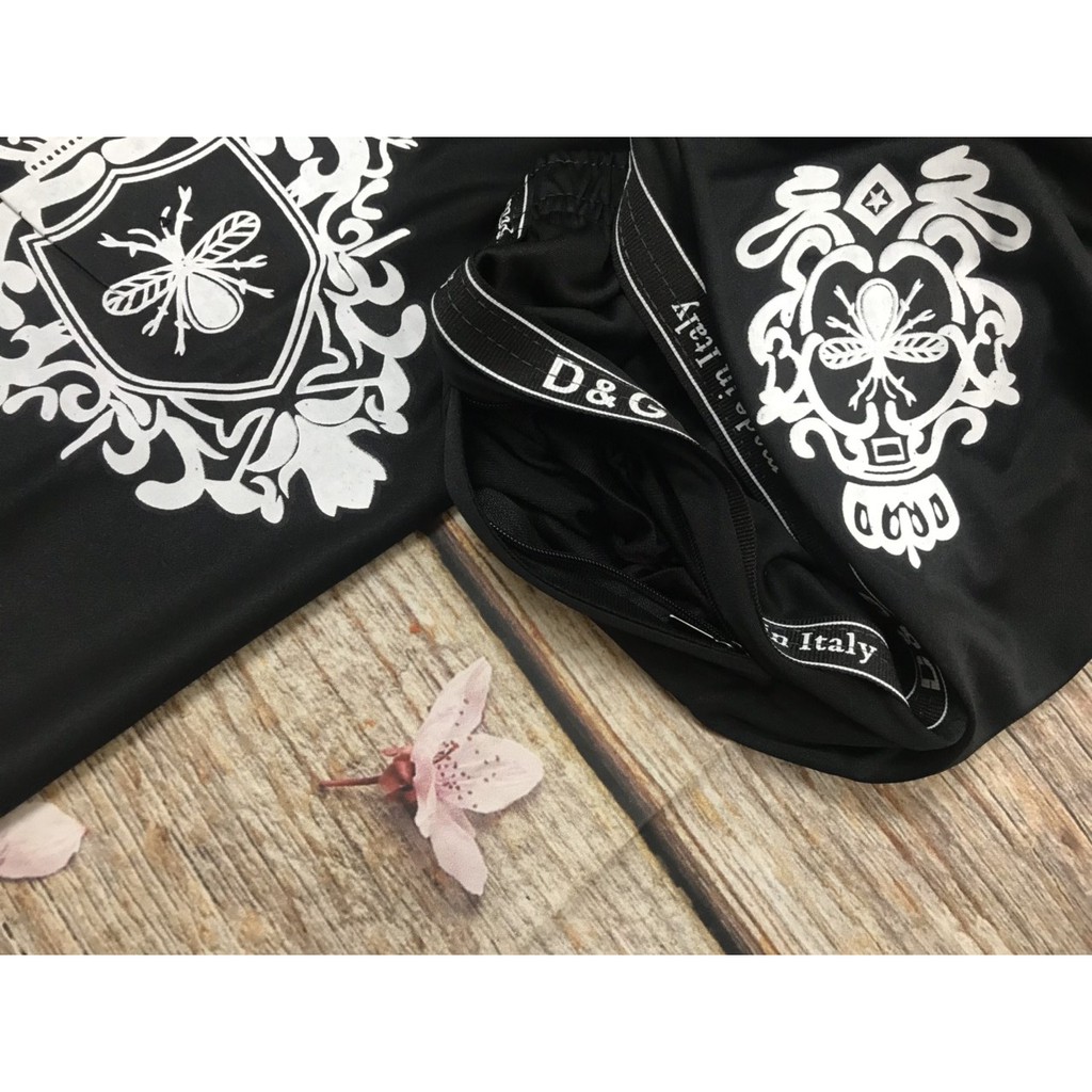 [BN02] Bộ Hè Nam, Bộ Thun Nam Cộc Tay In Logo Ong In Nhiệt HAI MÀU TRẮNG ĐEN Hàng Full Size | BigBuy360 - bigbuy360.vn