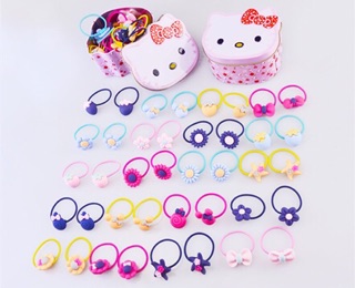 HỘP 40 DÂY CỘT TÓC NHỎ XINH CHO BÉ