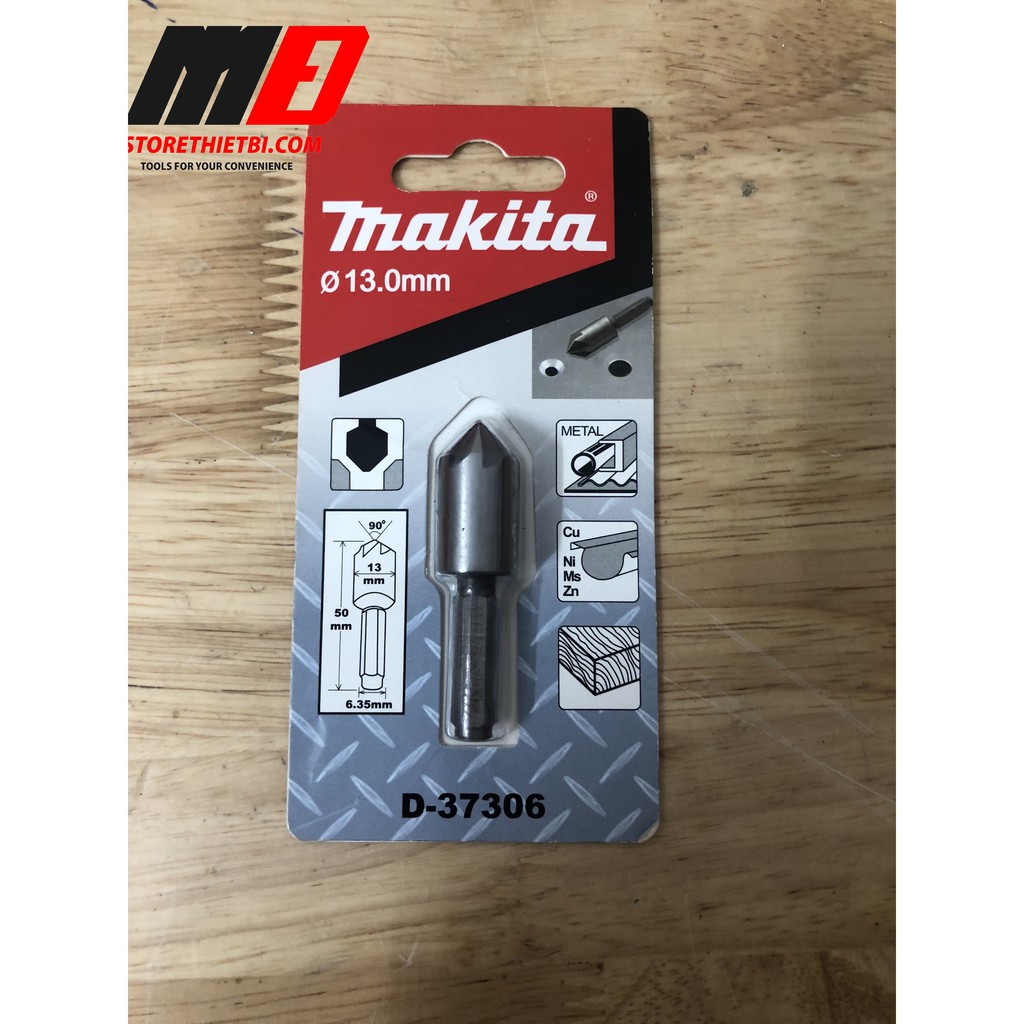 MAKITA Mũi khoan âm mặt vít rộng lỗ (7 lưỡi) cắt 90 độ  D-37306 ( 1 cái)