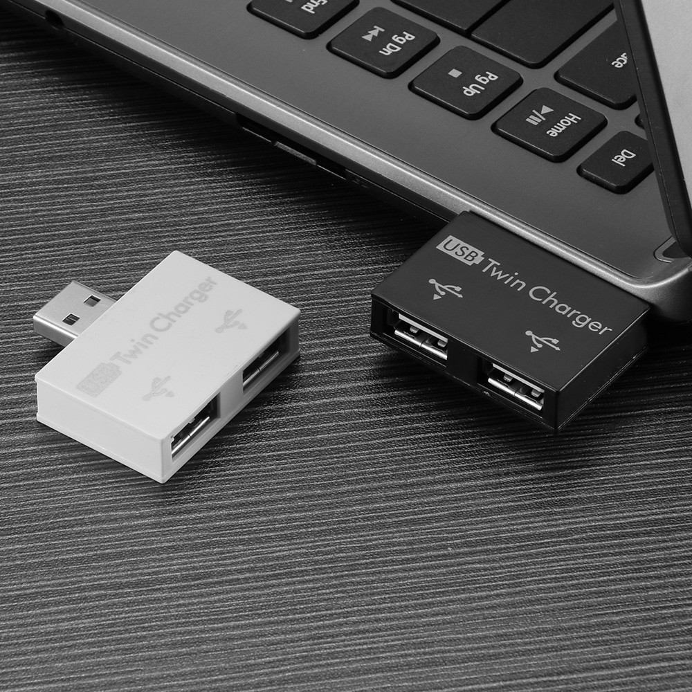 Bộ chia 2 cổng sạc usb tiện dụng