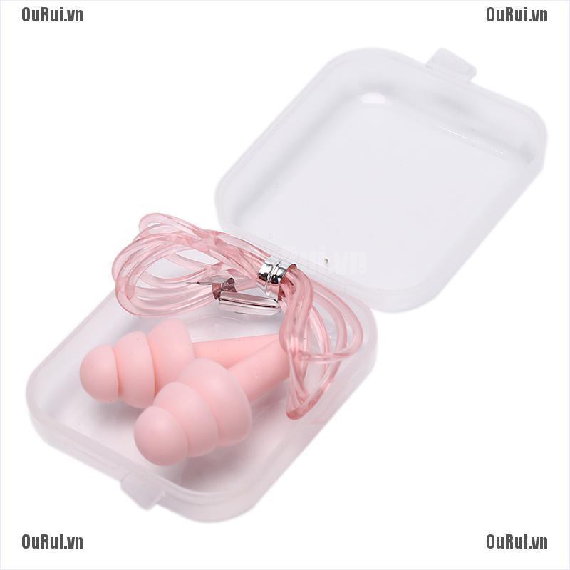 Nút Bịt Tai Bằng Silicone Chống Tiếng Ồn Tiện Dụng