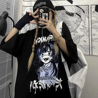 Áo Thun Tay Ngắn In Hình Anime Thời Trang Mùa Hè Cho Nữ