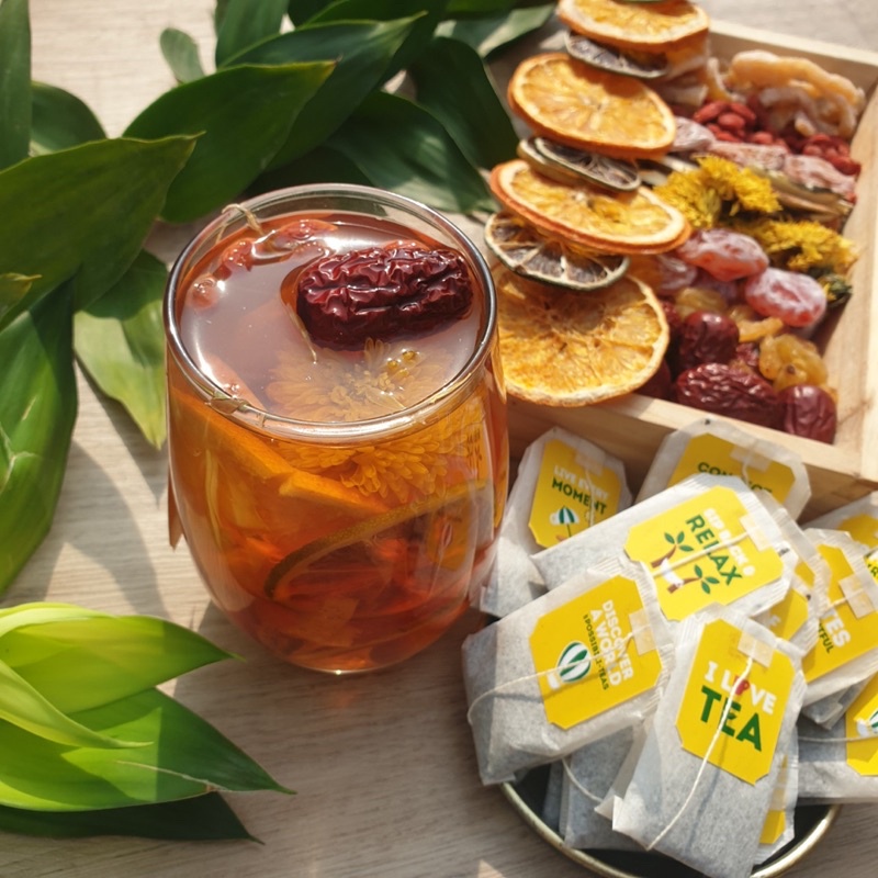 Set Trà LipTon Xí Muội Thảo Mộc giải nhiệt mùa hè