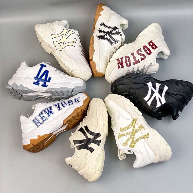 Giày Độn Đế MLB các màu Ny Boston Hot Trend thể thao sneaker, hàng Full box Full bill