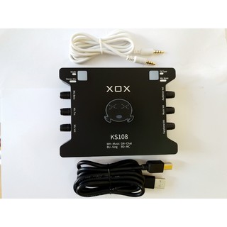 Sound card thu âm xox ks108- bảo hành 12 tháng