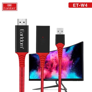 Cáp chuyển đổi 1080P USB sang HDMI HDTV cho điện thoại Android IOS Type-c Earldom ET-W4 -DC3601