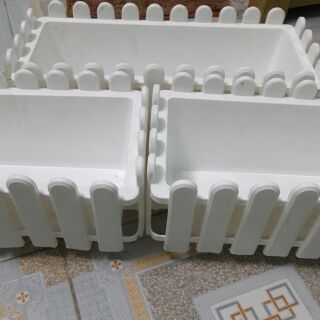 Chậu hàng rào 3 chậu