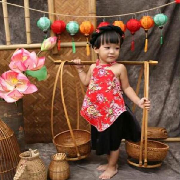 Tre VN Quang gánh thúng trang trí chợ quê decor - Xưởng sản xuất