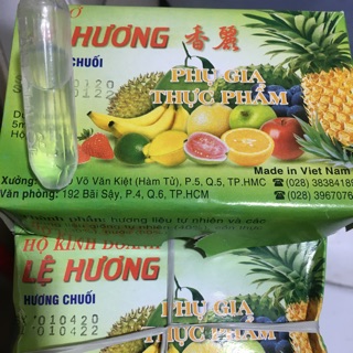 Lốc 10 ống tinh dầu chuối Lệ Hương