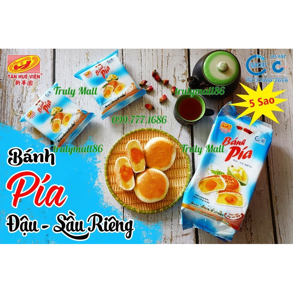 Bánh Pía Tân Huê Viên Đậu Xanh Sầu Riêng 5 Sao