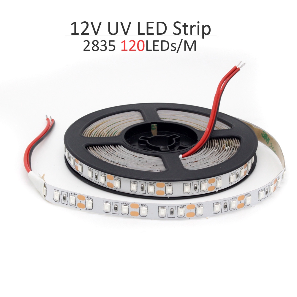 Smd2835 Đèn led uv 395-405nm 60leds 120leds Chống Nước 12vdc Cho Các Bữa Tiệc dj
