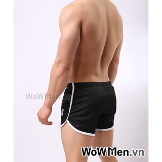 Quần Short Nam Thun Ren Đen - M4