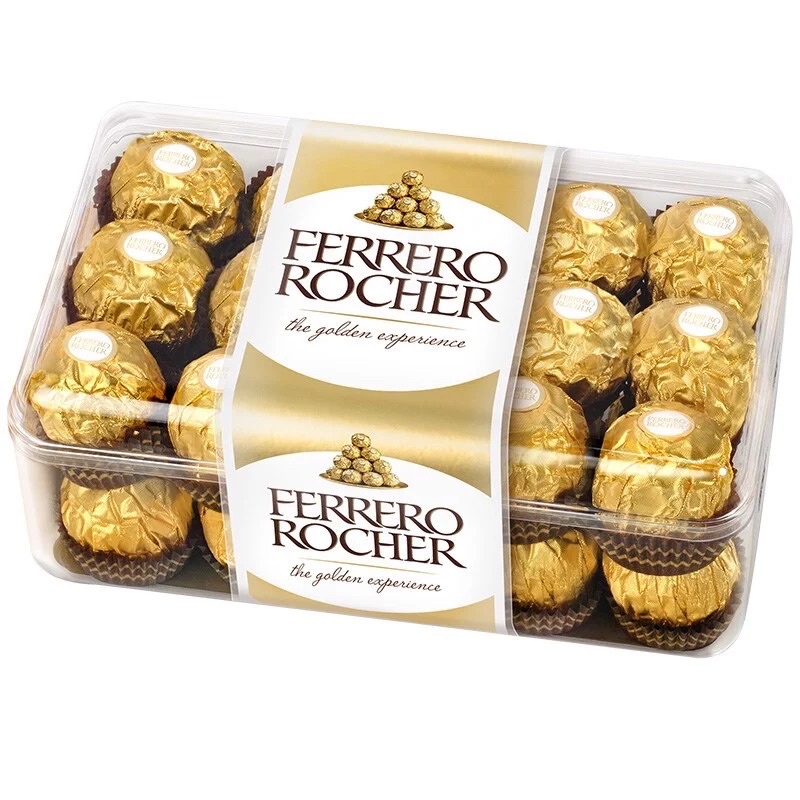 Socola Sô Cô La Ferrero Rocher nhân hạt dẻ. Chocolate Cao Cấp / 16 viên / 30 viên