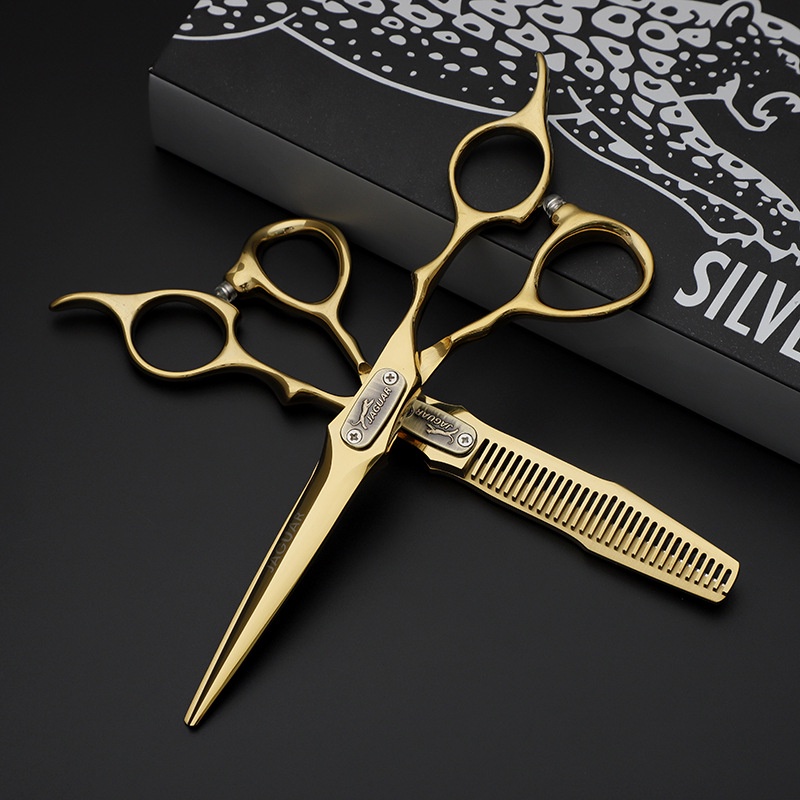 Kéo Cắt Tóc 6 Inch Màu Vàng Đen Chất Lượng Đức