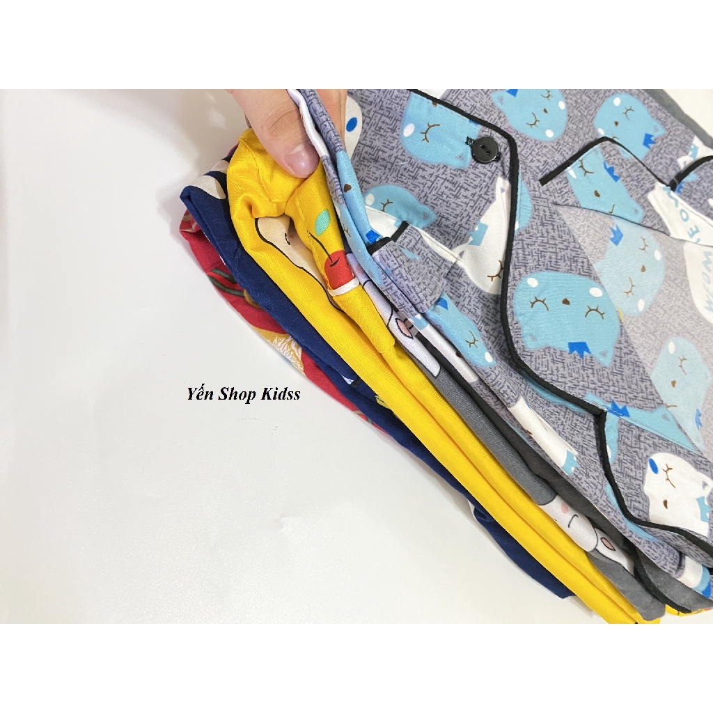 Bộ Pijama Nhiều Họa Tiết Chất Kết Thái Tay Ngắn Quần Dài (SP001038 ) | BigBuy360 - bigbuy360.vn
