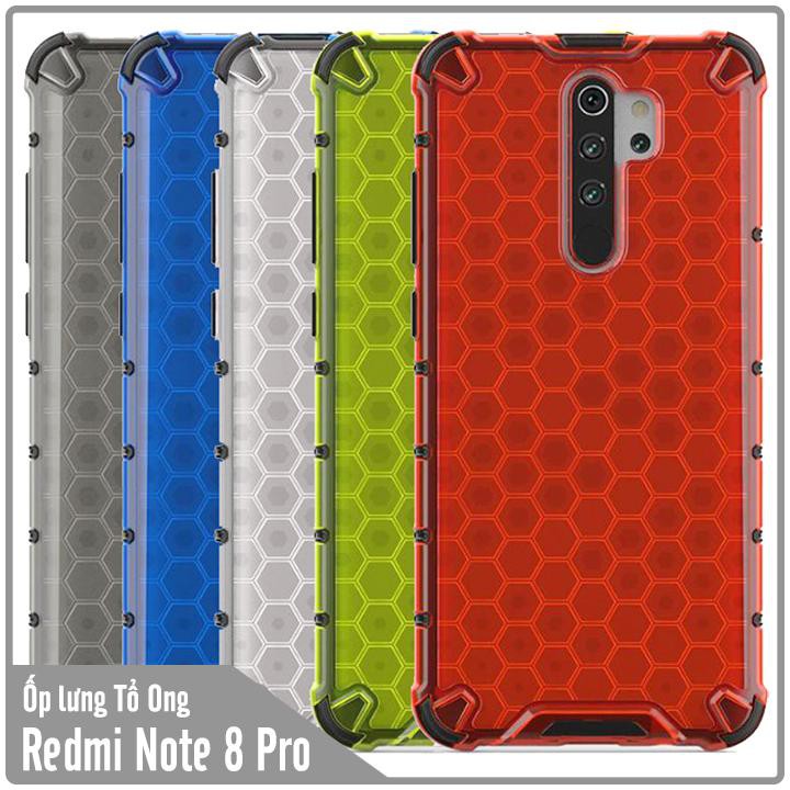 Ốp lưng Xiaomi Redmi Note 8 Pro trong màu Tổ Ong chống sốc