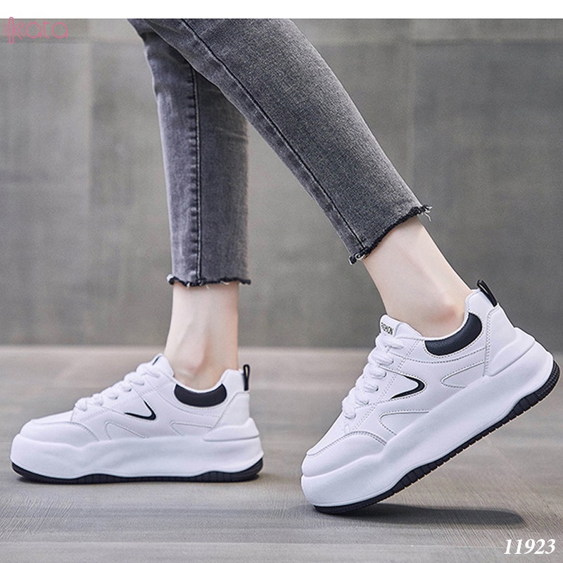 Giày trắng sneakers street phong cách Hàn Quốc nữ 11923