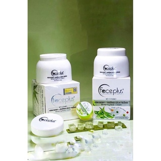 Combo body+ dưỡng kích trắng faceplus