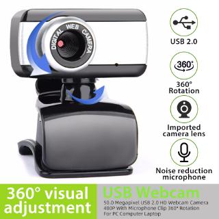 Webcam 50.0 Megapixel Usb 2.0 Hd Kèm Micro Xoay 360 Độ Cho Máy Tính