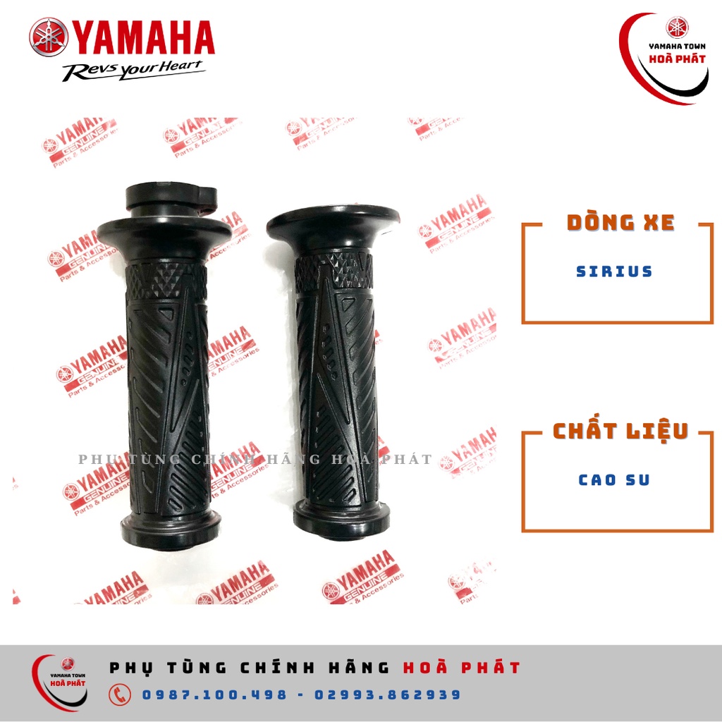 Bao tay, cặp tay cầm, cao su bọc tay lái, tay ga, tay côn Sirius chính hãng Yamaha 100%