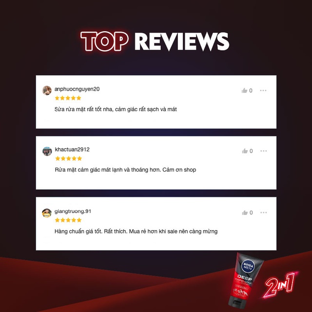 Sữa Rửa Mặt NIVEA MEN Deep Muối Himalaya Ngừa Mụn | Sáng Da (100 g) - 88521 | BigBuy360 - bigbuy360.vn