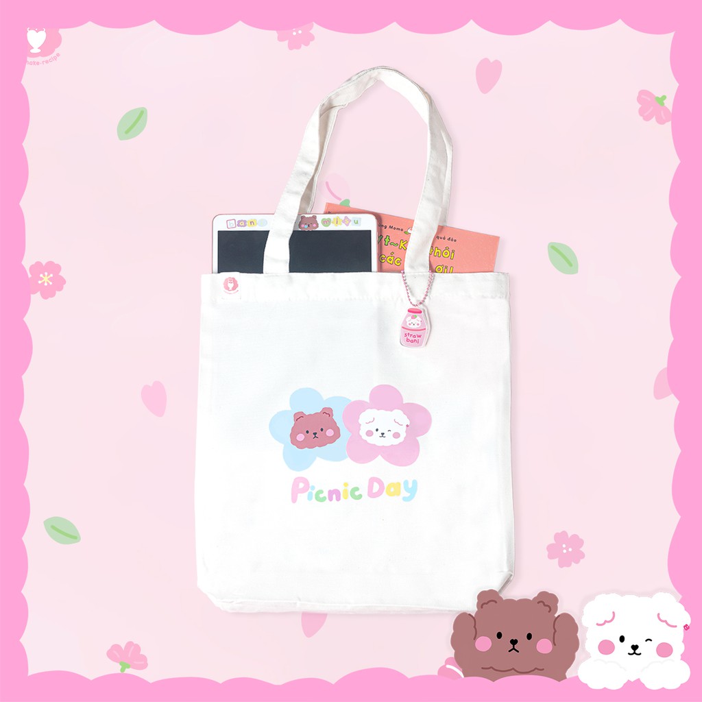 Túi tote vải canvas Picnic Day