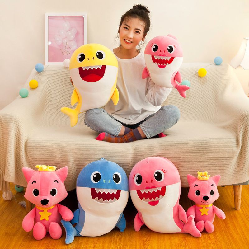 Đồ chơi nhồi bông Hình Cá Mập Hoạt Hình Cho Bé