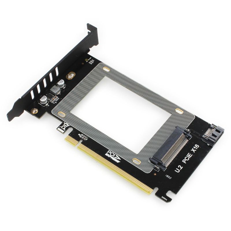 BT U.2 SFF-8639 to PCI-E X16 Expansion Card Adapter Support U.2 NVME SSD Riser Card