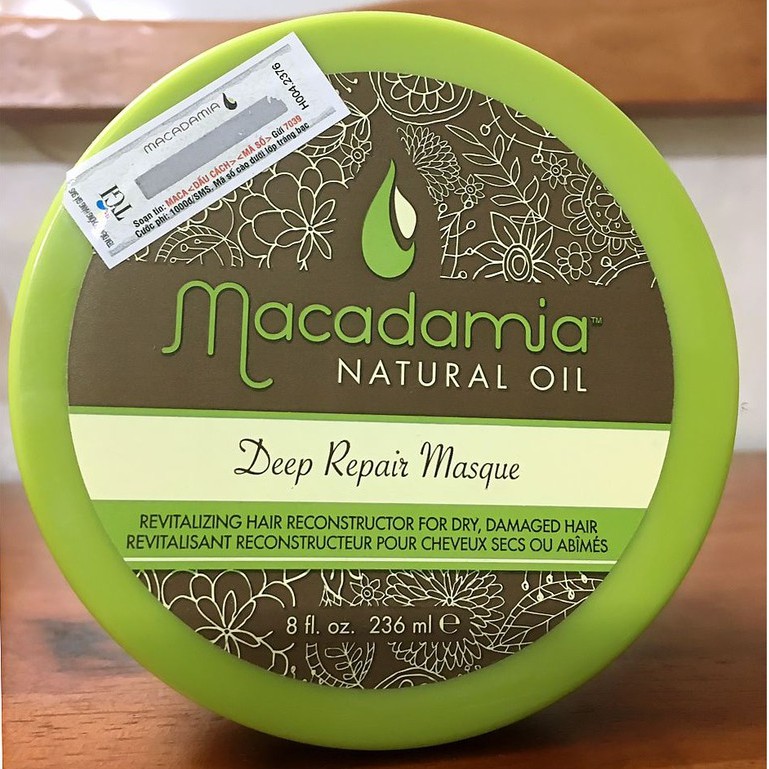 🇺🇸 Kem hấp tóc siêu phục hồi Macadamia Deep Repair Masque 236ml