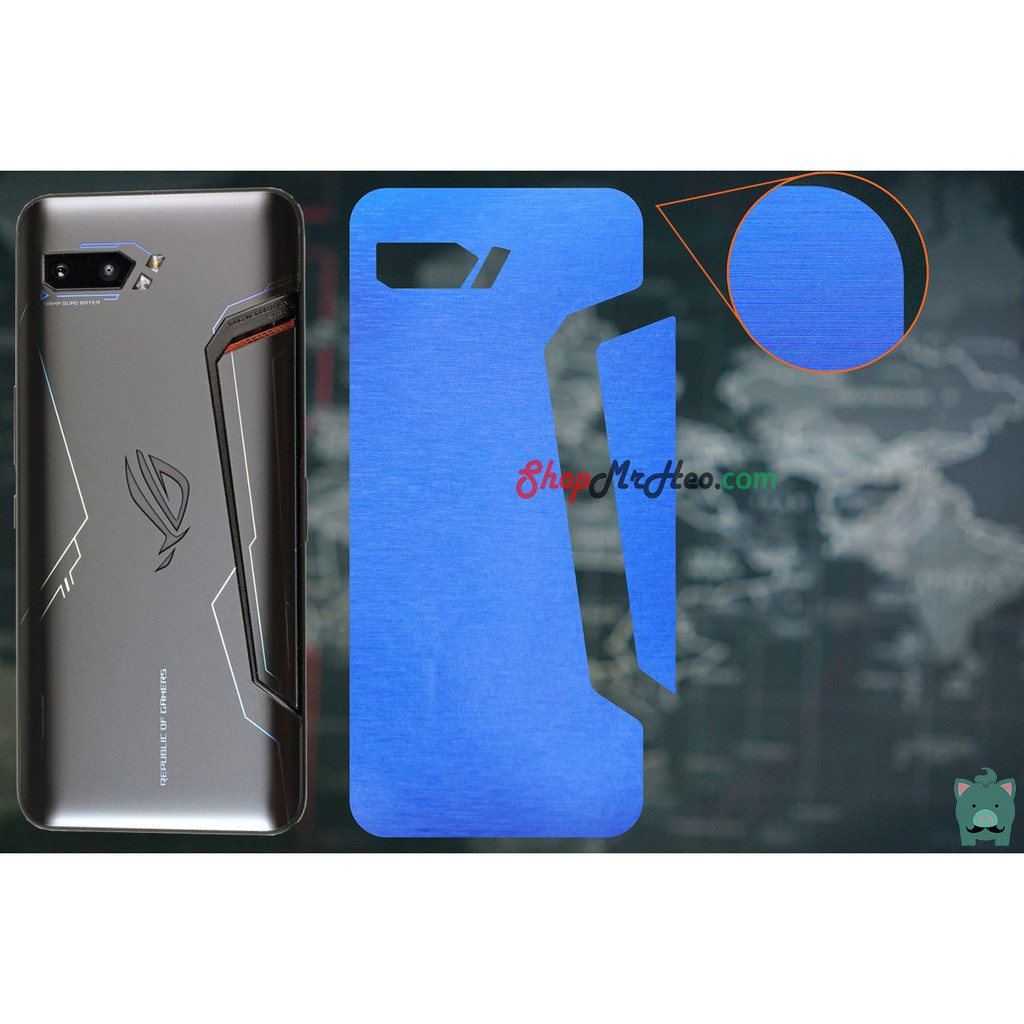 Skin Dán Mặt Sau Lưng Vân Nhôm ASUS ROG Phone 2 - Nhiều màu