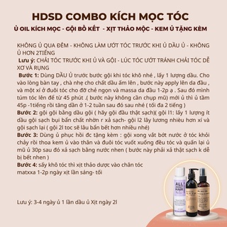 COMBO HỖ TRỢ MỌC TÓC, HỖ TRỢ GIẢM RỤNG