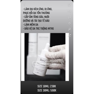 Serum dưỡng và phục hồi da senvi 4% b5 + peptide + ha
