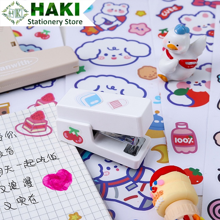 Sticker cute hoạt hình dễ thương HAKI chống thấm nước trang trí sổ đáng yêu giá rẻ ST07