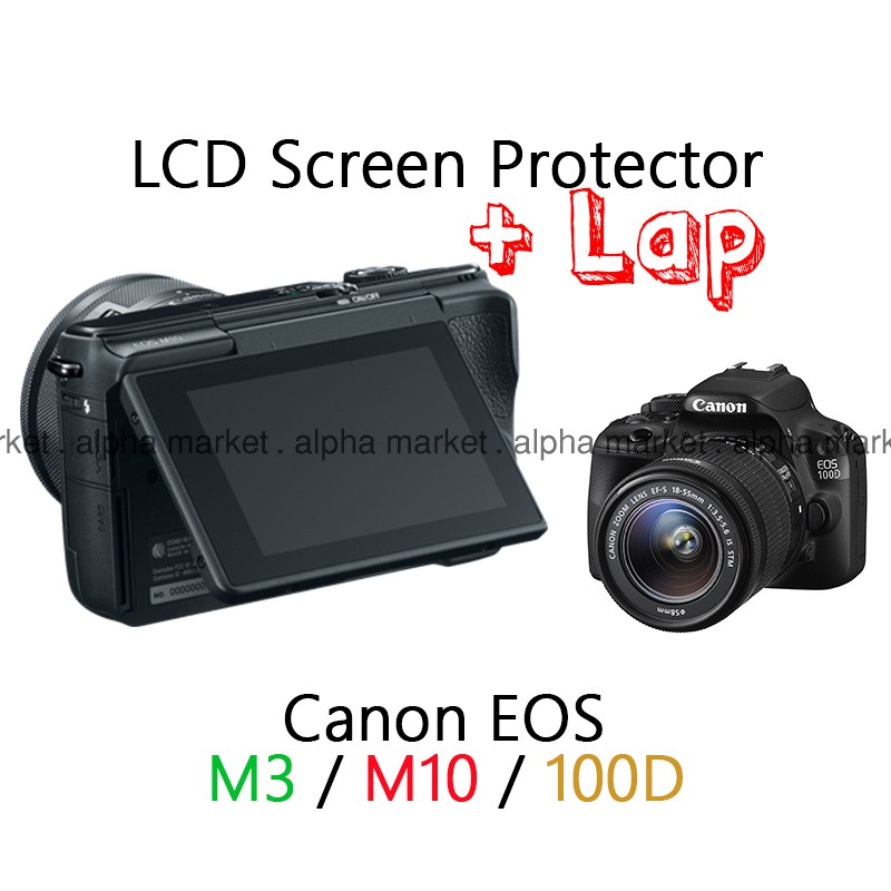 Miếng Dán Bảo Vệ Màn Hình Lcd Chống Trầy Cho Máy Ảnh Canon Eosm Eos M Dslr Mirrorless M3 M10 100d M5