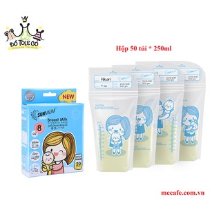 Túi Trữ Sữa Sunmum Thái Lan Hộp 50 túi*250ml (Tem Niêm Phong)