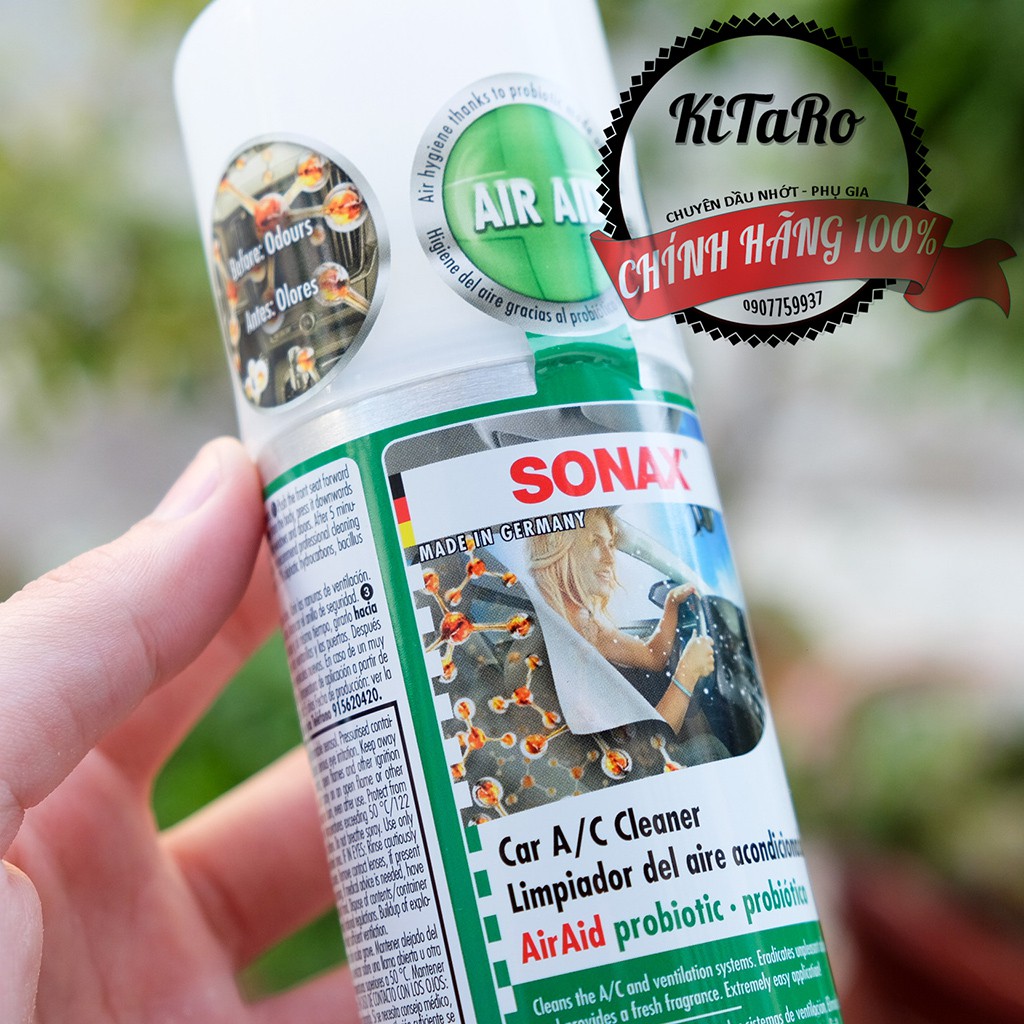 Sonax Khử Mùi, Diệt Khuẩn Nội Thất Xe Hơi Hương Tươi Mát