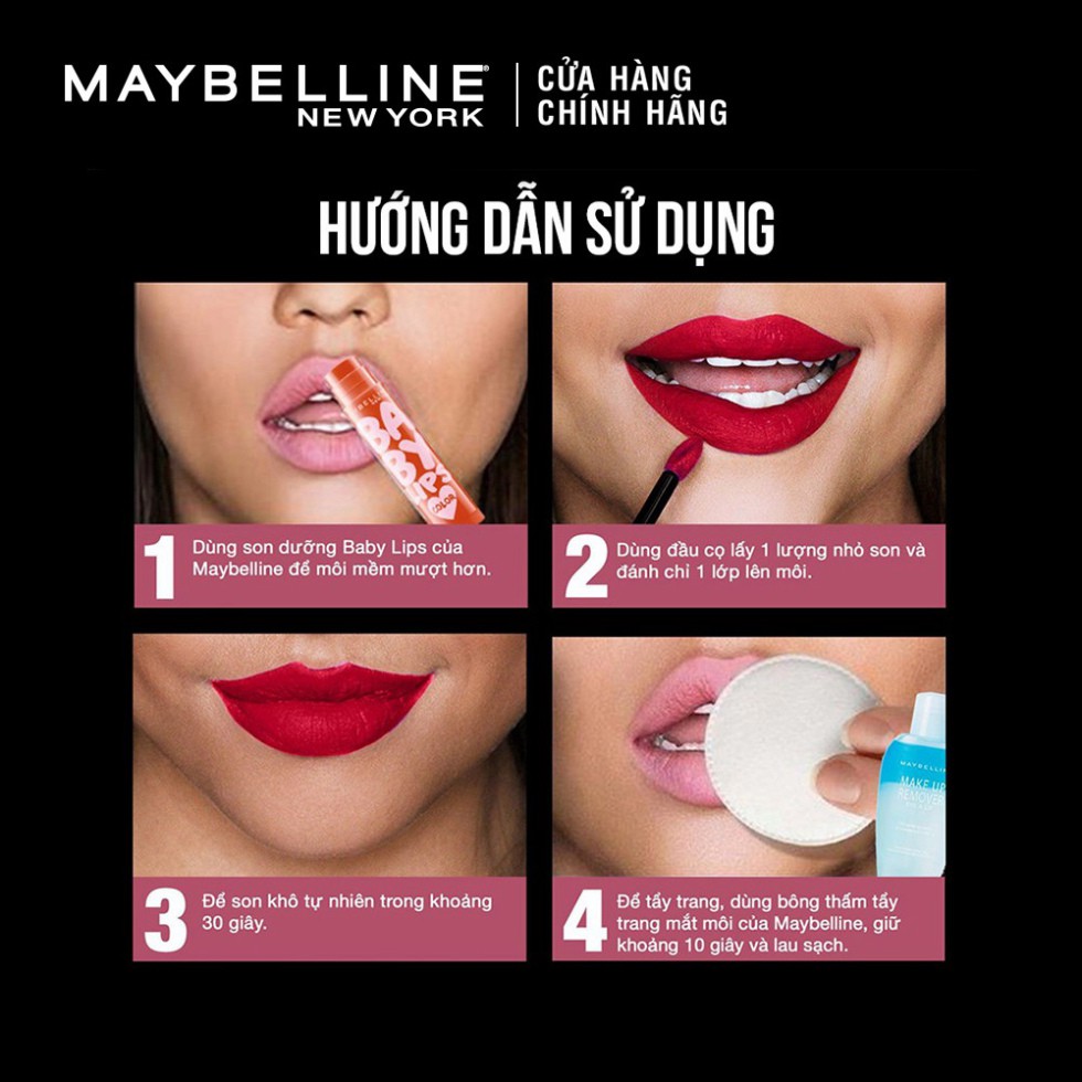 Son Kem Lì 16h Lâu Trôi Maybelline New York Super Stay Matte Ink Lipstick 5ml Hàng Chính Hãng