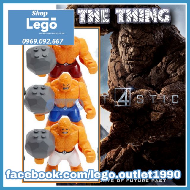 Xếp hình Thing Fantastic4 siêu anh hùng DC mới nhất 2020 Big Figures Lego Minifigures Decool 0153 0155