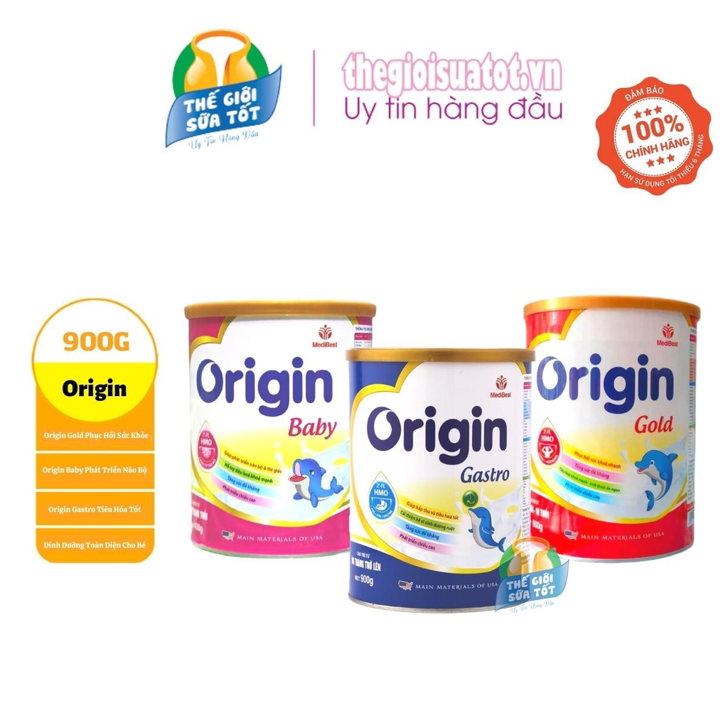 Sữa Origin Gold Baby Gastro 900G - Phát Triển Chiều Cao Cân Nặng Trí Não Tiêu Hóa Khỏe Mạnh thegioisuatot