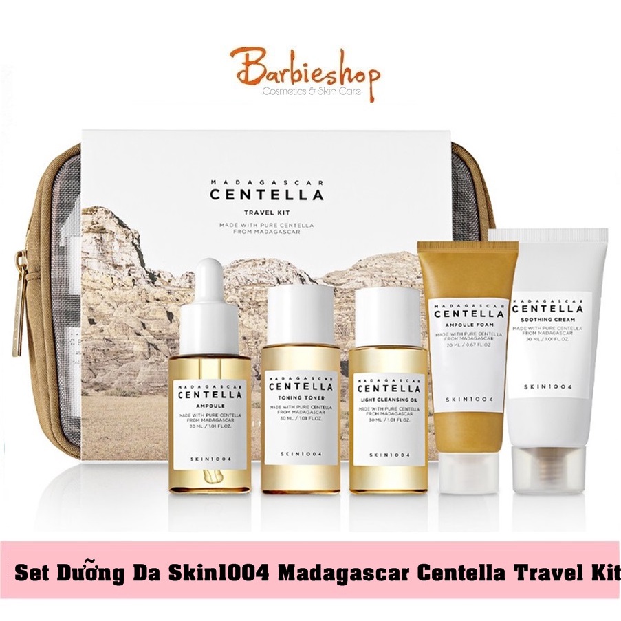 Set Dưỡng Sáng Da Mini 7DAY Glutathione + Skin1004 Madagascar Centella Travel Kit 30ml x 5 món