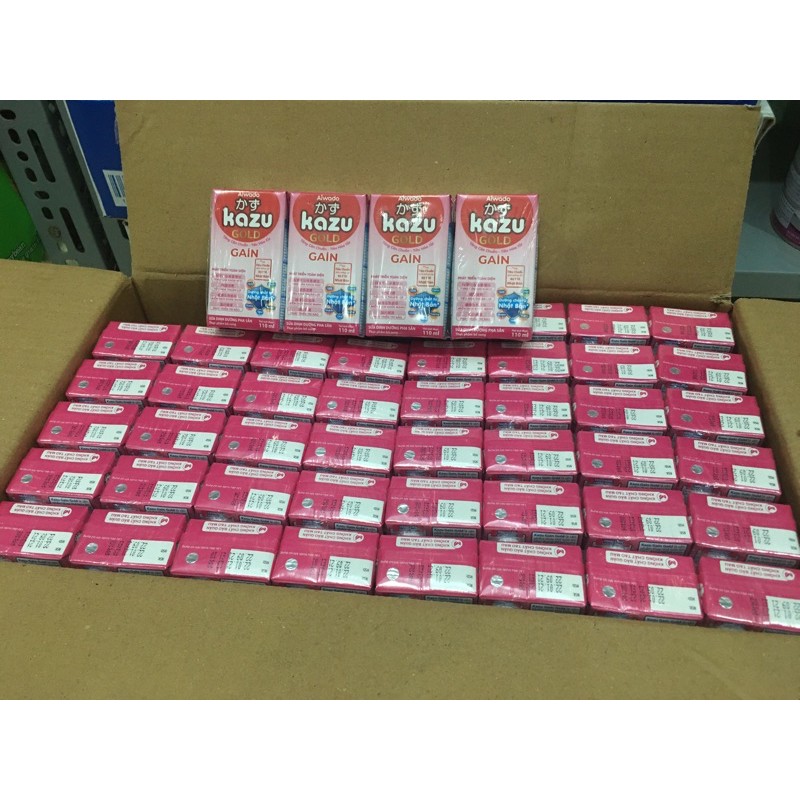 1thùng sữa Kazu Gold Gain 110ml (48hộp)