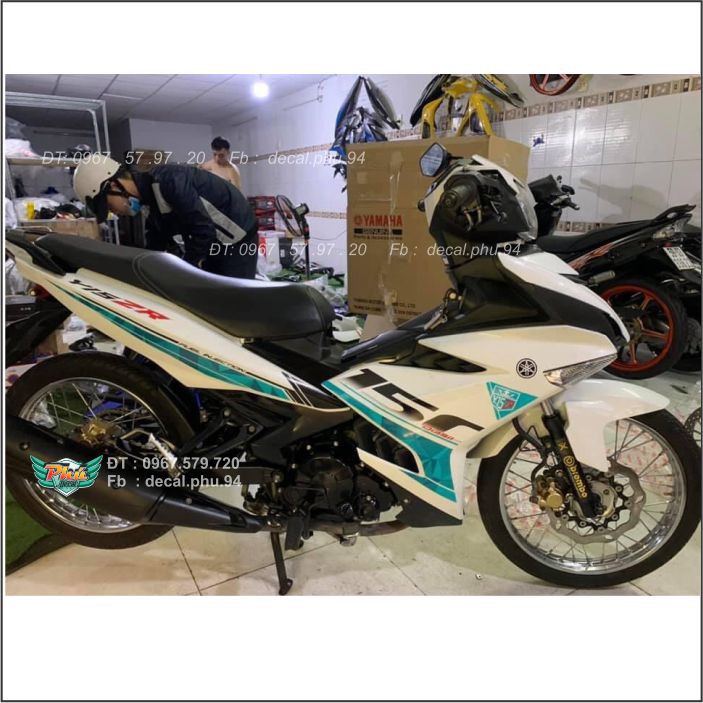 Tem Rời Exciter 150 Trắng xanh đen Y15ZR (V)