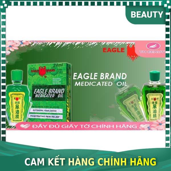 [Chính hãng 100%] Dầu xanh con ó SINGAPORE 2 nắp