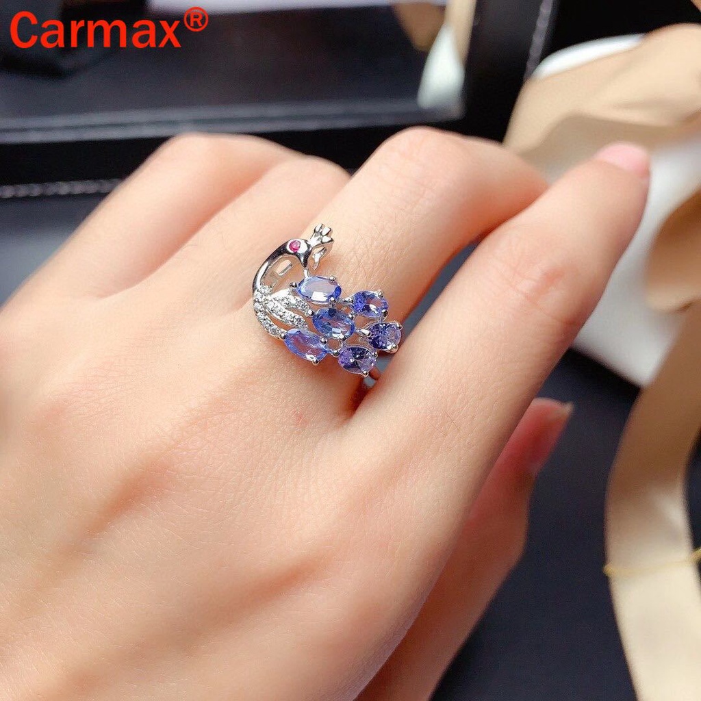 Nhẫn Hở Hình Chim Công Đính Đá Nhiều Màu Sáng Tạo Mới Cho Nữ