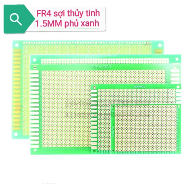 Bảng mạch Test board bo mạch xuyên lỗ FR4 sợi thủy tinh dày 1.5MM