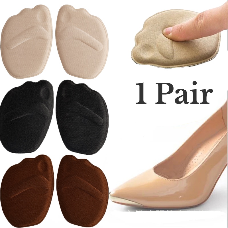 1 Cặp Giày Chân Trước Nữ Đế / Giày Cao Gót Mềm 2D Thoải Mái / Đệm Giày Giảm Đau Chân Thoáng Khí