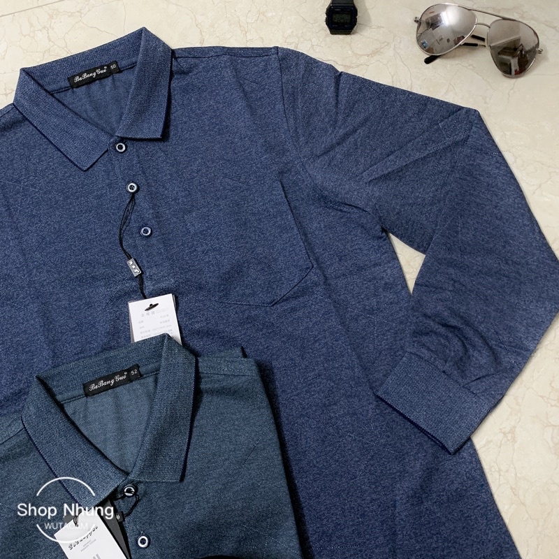 Áo thun dài tay nam trung niên trung tuổi chất đep cưc mát ( size từ 48kg đến 80kg) | BigBuy360 - bigbuy360.vn