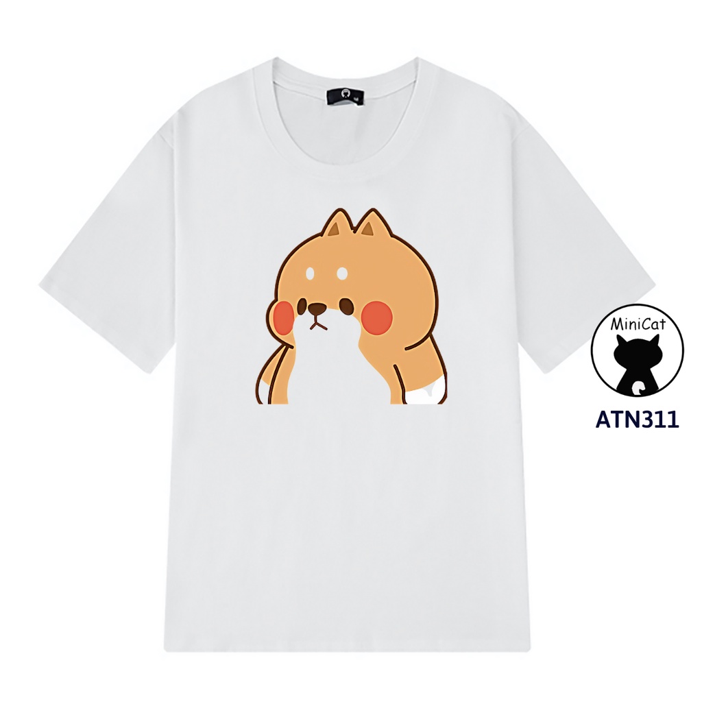 Áo thun tay lỡ MiniCat phông unisex nam nữ form rộng ATN311