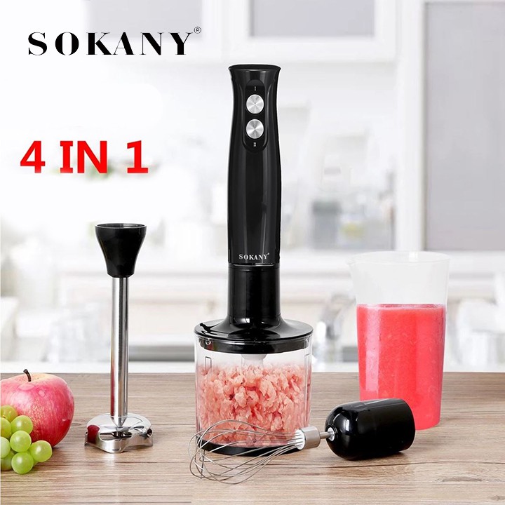 [ SỈ - LẺ ] Máy xay sinh tố cầm tay đa năng Sokany 4 in 1 [ BH - 12 Tháng]