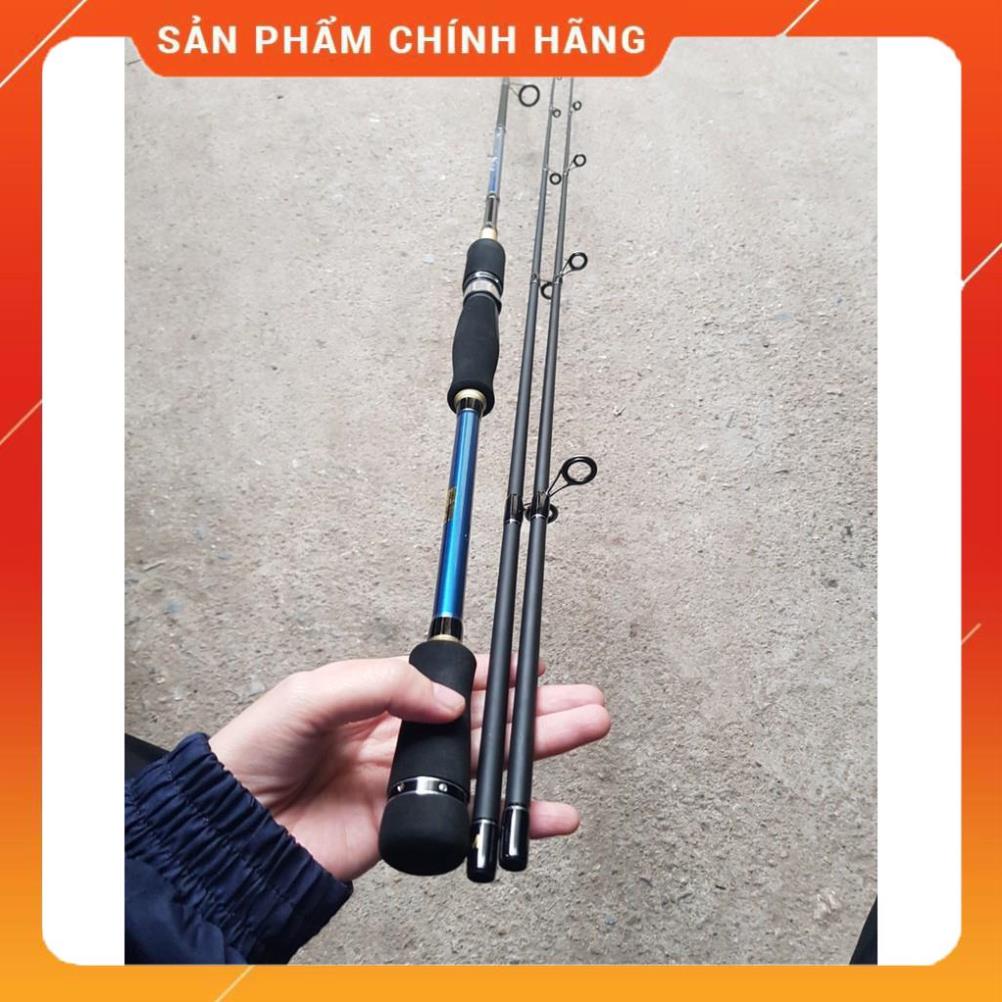 🐠 Bộ Combo Cần Máy Đứng 2 Ngọn và Máy Câu DEUKIO AC2000 Tặng Kèm Phụ KIện Câu Lure 🐠